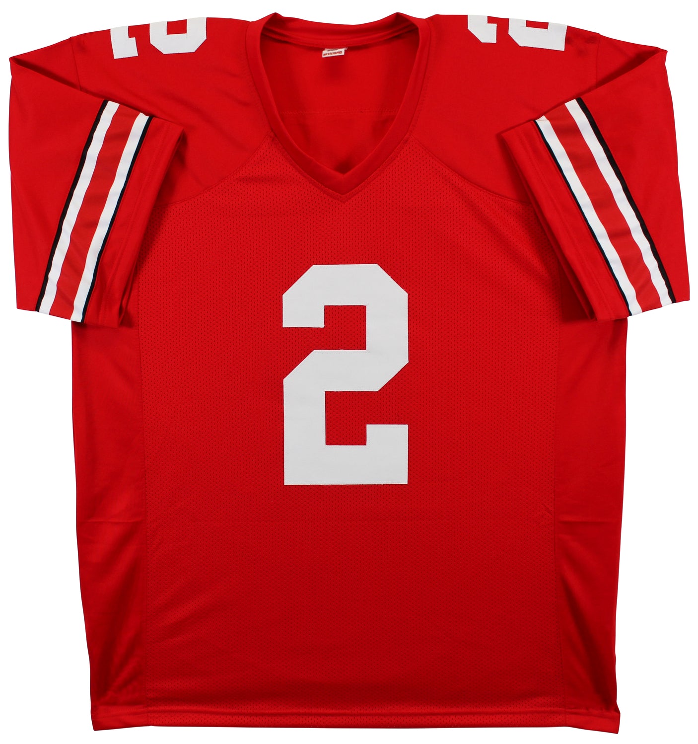 Ohio State Chris Olave Authentic Signed Red Pro Style Jersey BAS Witnessed