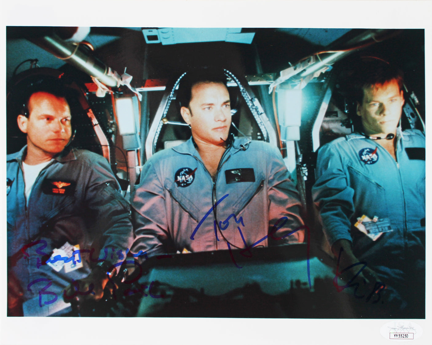 Apollo 13 (3) Hanks, Paxton & Bacon Authentic Signed 8x10 Photo JSA #YY55250