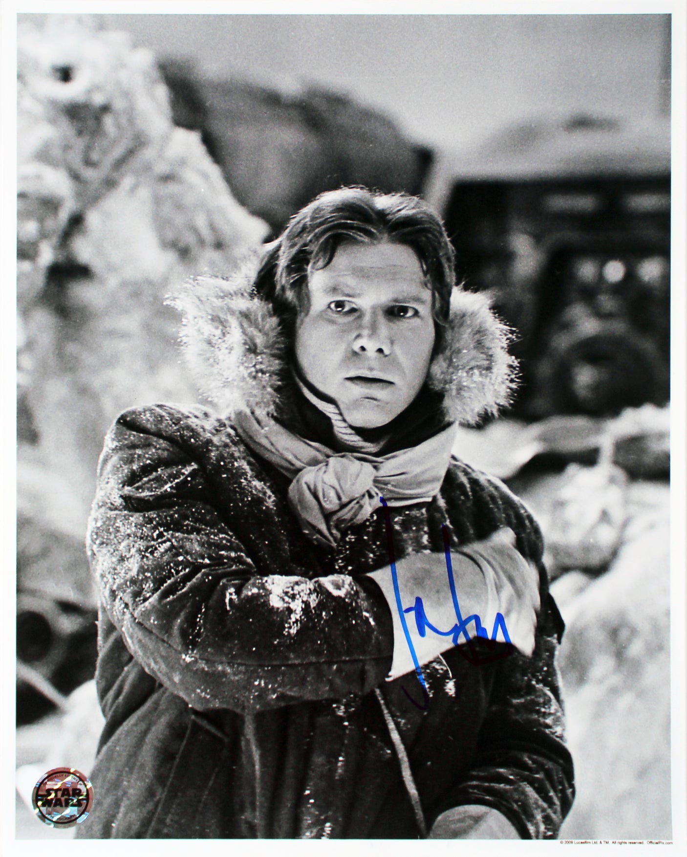 Harrison Ford Star Wars ESB Authentic Signed 11x14 OfficialPix Photo BAS #A68423