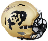 Colorado Deion Sanders Signed Full Size Speed Rep Helmet w/ Case BAS Witnessed