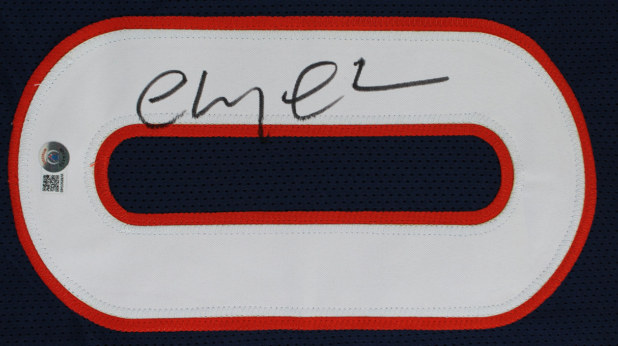 Chevy Chase Authentic 2x Signed Navy Blue Pro Style Jersey BAS Witness #WM90948