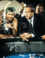 Chevy Chase & Randy Quaid Vegas Vacation Signed 16x20 Vertical Photo BAS Wit