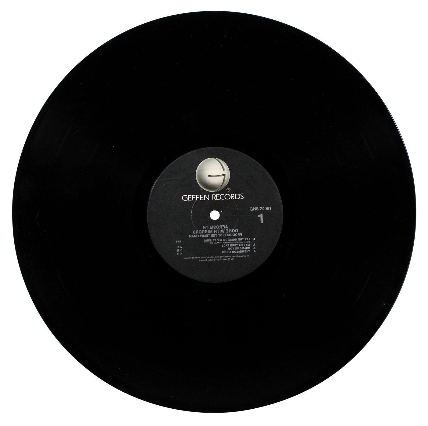 Aerosmith (5) Tyler, Perry +3 Signed Done With Mirrors Album Cover BAS #AD38588