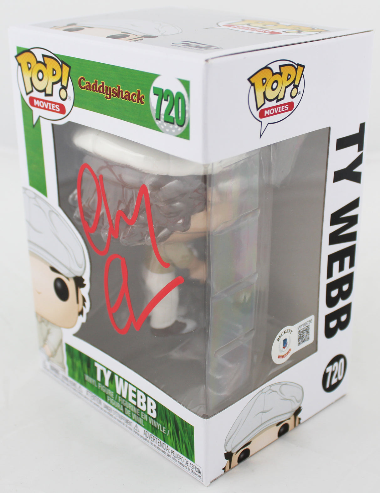 Chevy Chase Caddyshack Signed Ty Webb #720 Funko Pop Vinyl Figure BAS #WY99786