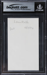 Louis Malle Goodbye, Children Authentic Signed 3x5 Index Card BAS Slabbed 2