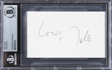 Louis Malle Goodbye, Children Authentic Signed 3x5 Index Card BAS Slabbed 4