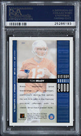 Tom Brady Signed 2000 Victory #326 Rookie Card Grade 8, Auto 10! PSA/DNA Slabbed