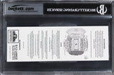 Ole Miss D.K. Metcalf "Debut Home Game" Signed Ticket Stub Auto 10! BAS Slabbed