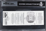 Ole Miss D.K. Metcalf "Debut Home Game" Signed Ticket Stub Auto 10! BAS Slabbed