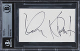 Lenny Kravitz Musician Authentic Signed 3x5 Index Card Autographed BAS Slabbed