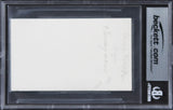Lenny Kravitz Musician Authentic Signed 3x5 Index Card Autographed BAS Slabbed