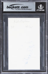Kate Capshaw Indiana Jones Authentic Signed 3x5 Index Card BAS Slabbed 2