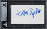 Kate Capshaw Indiana Jones Authentic Signed 3x5 Index Card BAS Slabbed 3