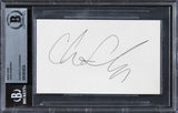 Chris Robinson The Black Crowes Authentic Signed 3x5 Index Card BAS Slabbed