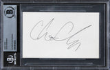 Chris Robinson The Black Crowes Authentic Signed 3x5 Index Card BAS Slabbed