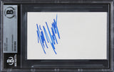 Renee Zellweger Jerry Maguire Authentic Signed 3x5 Index Card BAS Slabbed 1