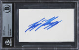 Renee Zellweger Jerry Maguire Authentic Signed 3x5 Index Card BAS Slabbed 2