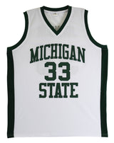 Michigan State Magic Johnson Authentic Signed White Jersey BAS Witnessed