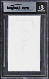 Ron Howard Happy Days Authentic Signed 3x5 Index Card Autographed BAS Slabbed 1