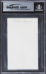 Rosanna Arquette Pulp Fiction Authentic Signed 3x5 Index Card BAS Slabbed 3