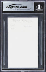 Robert Rodriguez El Mariachi Authentic Signed 3x5 Index Card BAS Slabbed 1