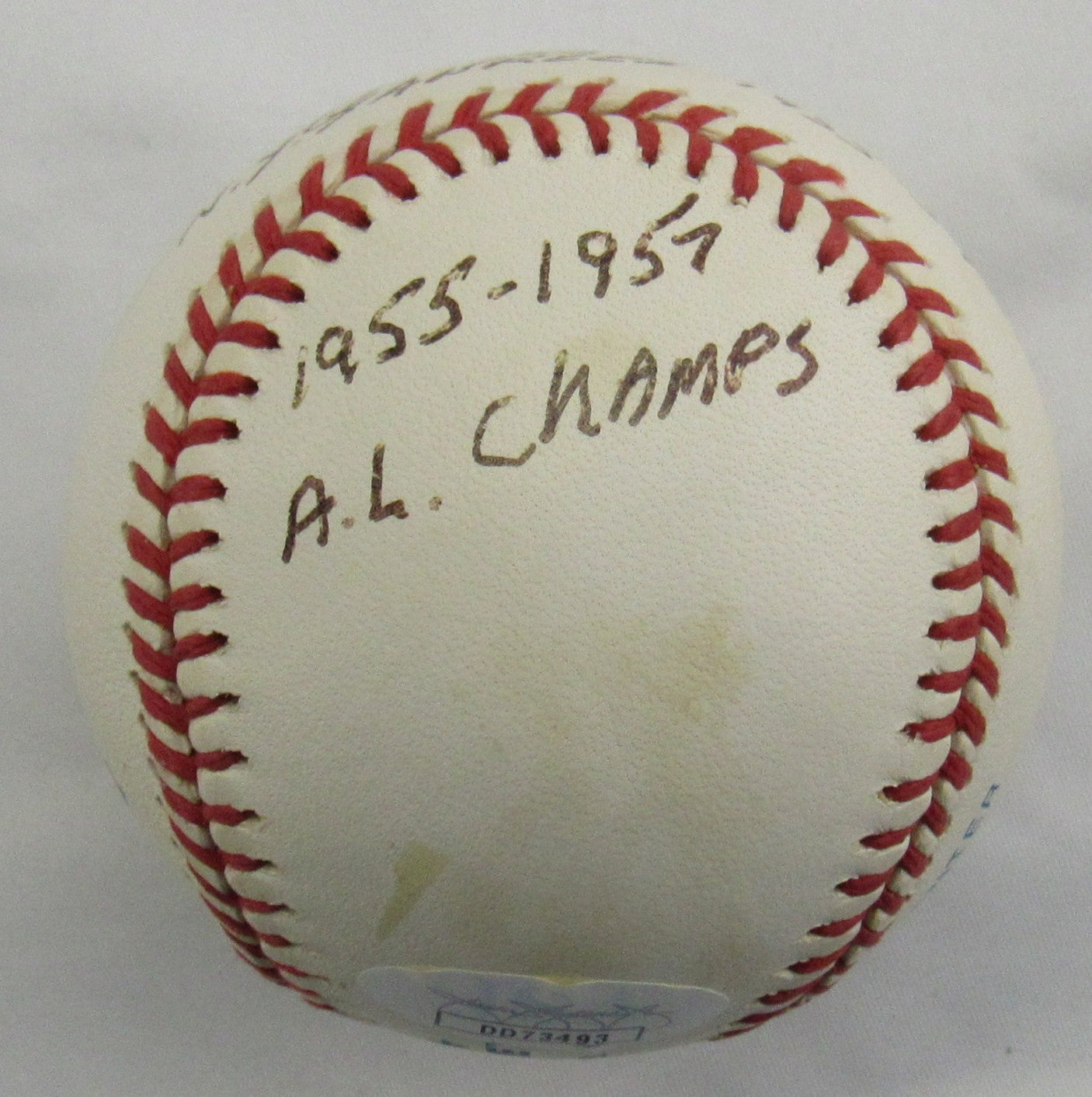 Johnny Kucks Signed Auto Rawlings Baseball JSA DD73493