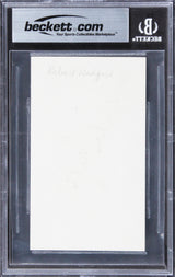 Robert Redford Out of Africa Authentic Signed 3x5 Index Card BAS Slabbed 2