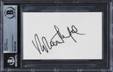 Robert Redford Out of Africa Authentic Signed 3x5 Index Card BAS Slabbed 1