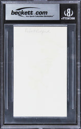 Robert Redford Out of Africa Authentic Signed 3x5 Index Card BAS Slabbed 1