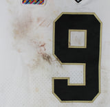 Saints Drew Brees Signed Game Worn 10/22/17 White Nike Jersey Photomatched & PSA