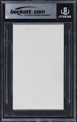 Rob Lowe The Outsiders Authentic Signed 3x5 Index Card Autographed BAS Slabbed