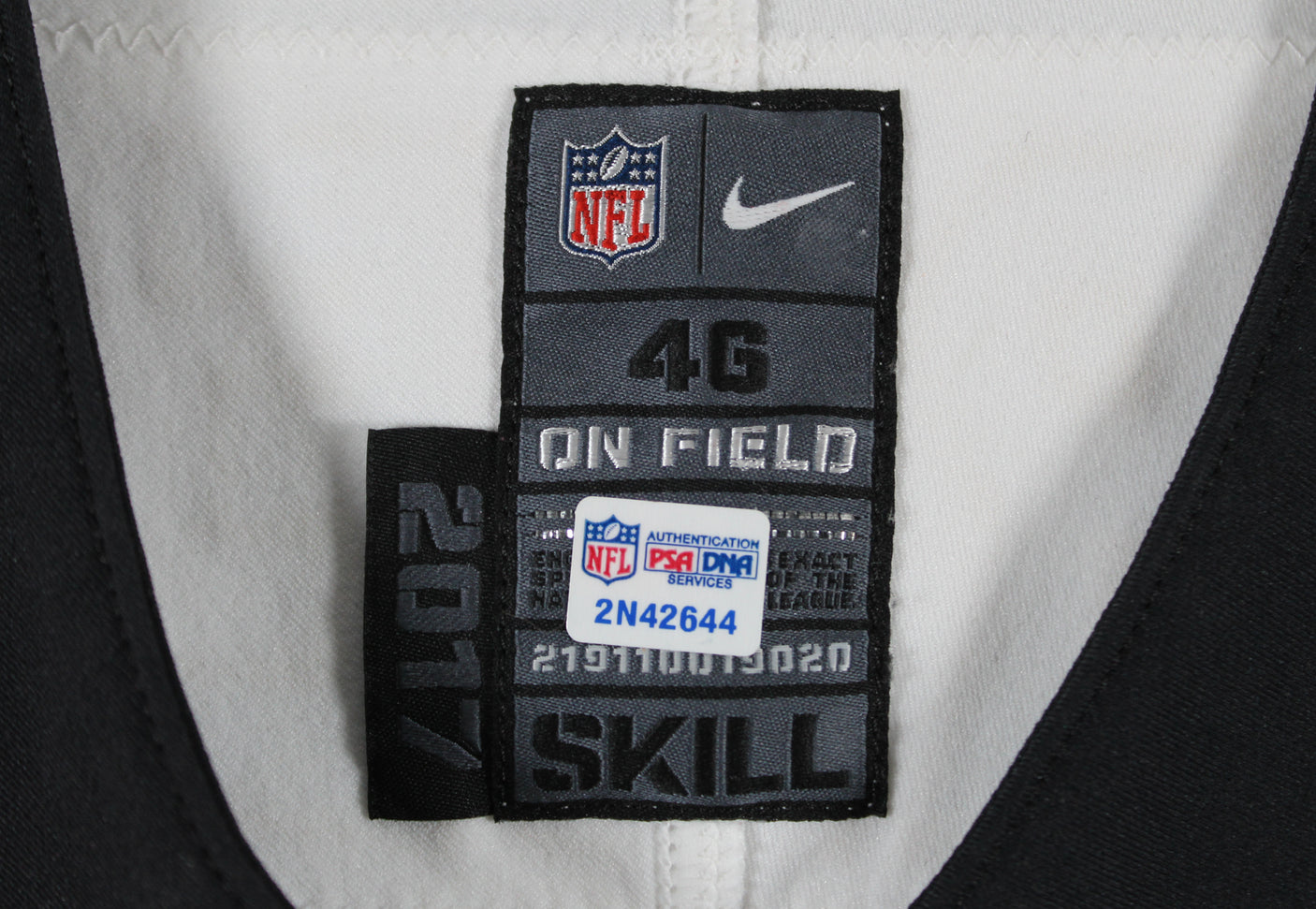 Saints Drew Brees Signed Game Worn 10/22/17 White Nike Jersey Photomatched & PSA