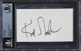 Tigers Kirk Gibson Authentic Signed 3x5 Index Card Autographed BAS Slabbed