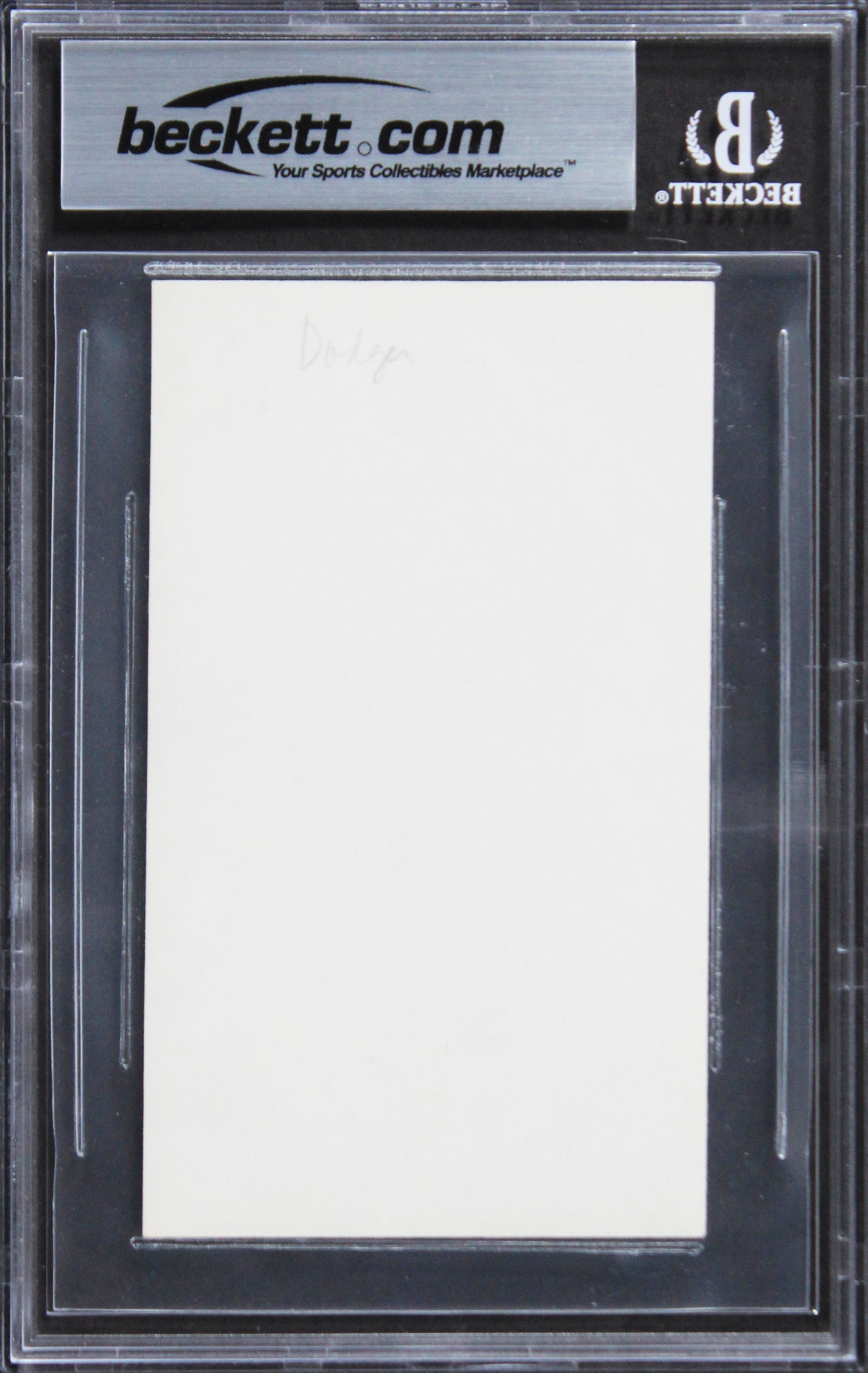 Tigers Kirk Gibson Authentic Signed 3x5 Index Card Autographed BAS Slabbed