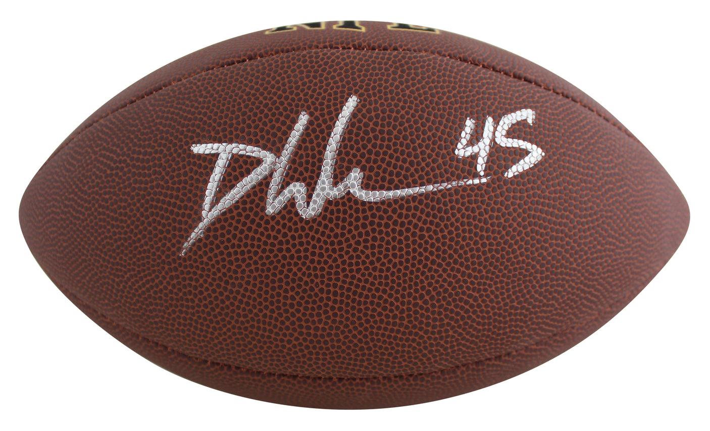Eagles Devin White Signed Wilson Super Grip Football W/ Case BAS Witnessed