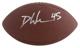 Eagles Devin White Signed Wilson Super Grip Football W/ Case BAS Witnessed