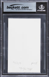Alan Thicke Growing Pains Authentic Signed 3x5 Index Card BAS Slabbed 1