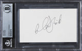 Alan Thicke Growing Pains Authentic Signed 3x5 Index Card BAS Slabbed 2