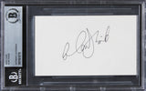 Alan Thicke Growing Pains Authentic Signed 3x5 Index Card BAS Slabbed 2