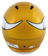 Vikings Adrian Peterson Signed Flash Full Size Speed Rep Helmet BAS Witnessed