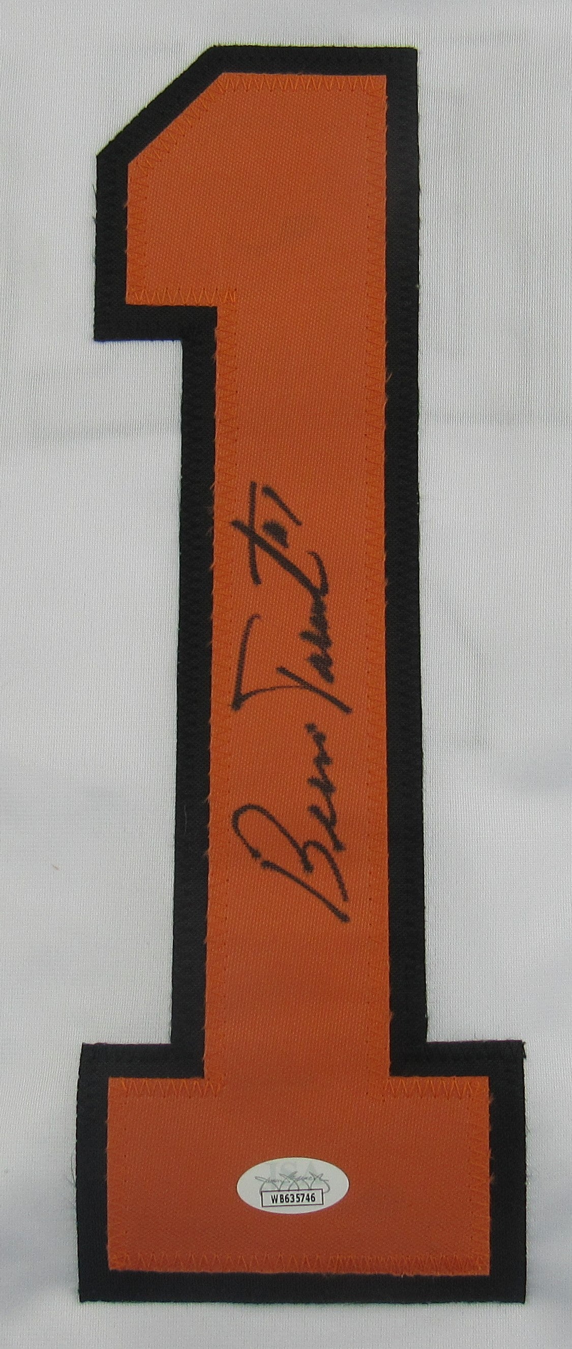 Bernie Parent Signed Auto Autograph Replica Jersey JSA COA