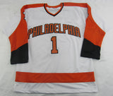 Bernie Parent Signed Auto Autograph Replica Jersey JSA COA