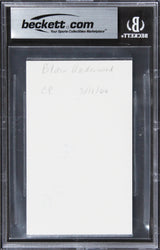 Blair Underwood Deep Impact Authentic Signed 3x5 Index Card BAS Slabbed 1