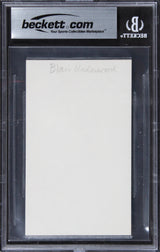 Blair Underwood Deep Impact Authentic Signed 3x5 Index Card BAS Slabbed 2