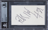 Billy Idol Musician Authentic Signed 3x5 Index Card Autographed BAS Slabbed