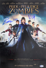 Pride & Prejudice & Zombies (5) Headey , Brady +3 Signed 12x18 Photo BAS #A70492