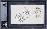 Billy Idol Musician Authentic Signed 3x5 Index Card Autographed BAS Slabbed