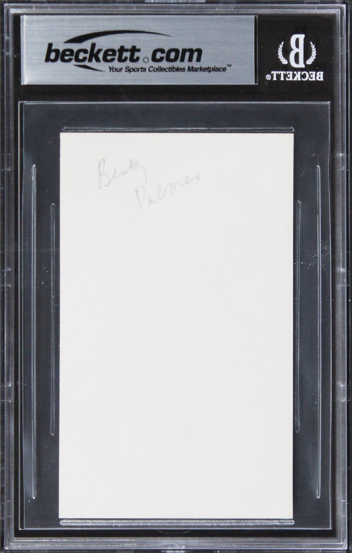 Betsy Palmer Friday The 13th Authentic Signed 3x5 Index Card BAS Slabbed 2