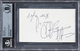 Christian Slater Heathers Authentic Signed 3x5 Index Card BAS Slabbed 2