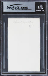 Christian Slater Heathers Authentic Signed 3x5 Index Card BAS Slabbed 2